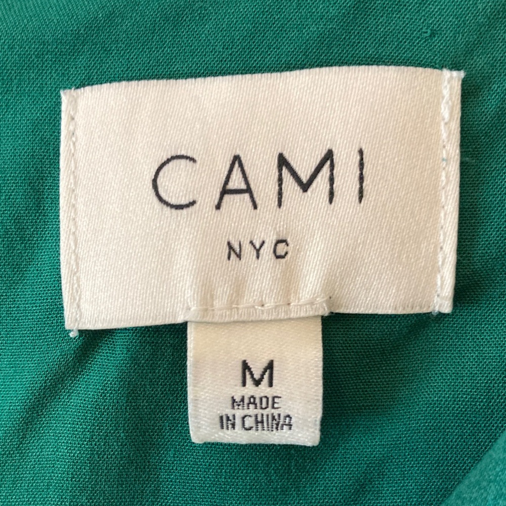 NWOT Cami NYC 98% Silk Satin Namie Top in Spruce P2P 19 in. - Picture 5 of 11